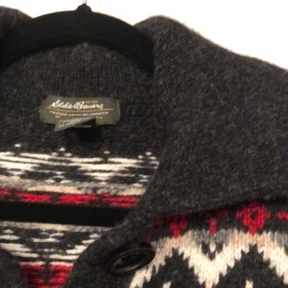 Eddie Bauer Knitted Wool Coat - Picture 4 of 5
